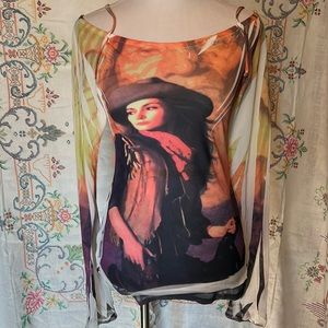 Cowgirl off the shoulder top